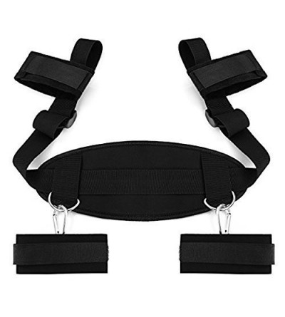 Restraints Comfortable Adult Handcuffs Bed Straps Set Kit with Furry Adjustable Hand Wrist Ankle Cuffs and Soft Neck Pillow -...
