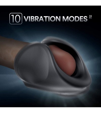 Male Masturbators Vibrating Male Masturbator- Handhold Men Masturbation Penis Vibrator with 10 Modes for Glans Ejaculation- A...