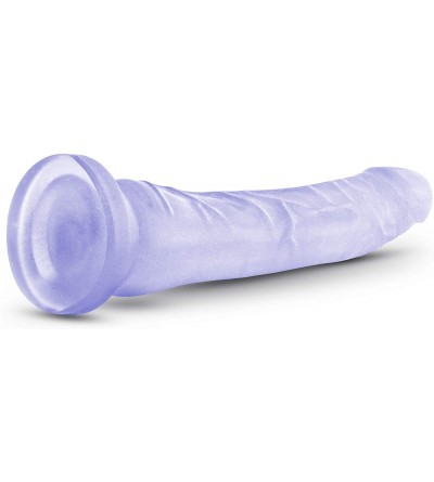 Dildos 8.5" Realistic Vaginal and Anal Translucent Long Dildo - G Spot Stimulating Curved Dong - Suction Cup Harness Compatib...