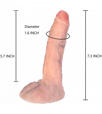 Dildos Hyper Realistic Ultra Soft Silicone Dildo Lifelike Vein Superior Penis Dual Layer Liquid Silicone Bendable Penis with ...