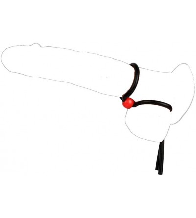 Penis Rings Adjustable Rope Rings for Men-Soft Silicone Ring(Set of 3) Black&red - CL1962CI725 $24.24