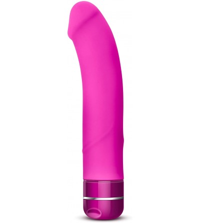 Dildos 8" Platinum Silicone Curved Vibrating Dildo - Waterproof - G Spot Stimulating Vibrator - Sex Toy for Women - Sex Toy f...