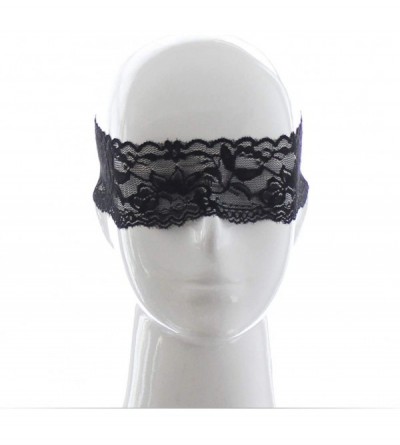 Blindfolds 2 Pcs Blindfold Eye Mask Sexy SM Toys Black Lace Material Soft Comfortable Lightweight for Couples Woman Man-2 pcs...