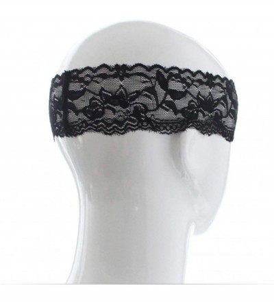 Blindfolds 2 Pcs Blindfold Eye Mask Sexy SM Toys Black Lace Material Soft Comfortable Lightweight for Couples Woman Man-2 pcs...
