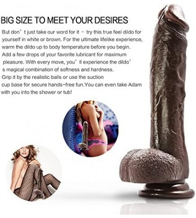 Dildos Superior 8 Inch Realistic Dildo with Suction Cup Anal Sex Toys- 11.8 Ounce - C712NGH0MV2 $27.85