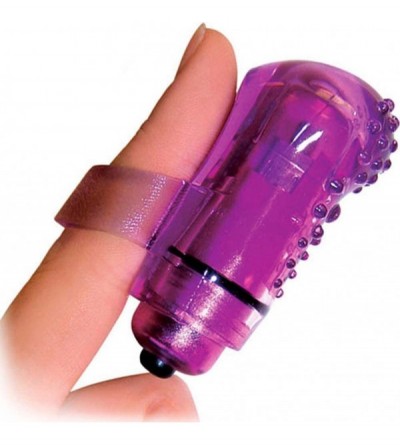 Vibrators Waterproof Wireless Vibrating FingO's - Nubby Purple - C711BSRWTWX $23.98