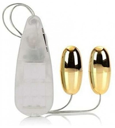 Vibrators SStore Gold Vibrating Massager Dual Double Bullet Women Most Powerful Toy7615 - C919IN5WD9G $23.17