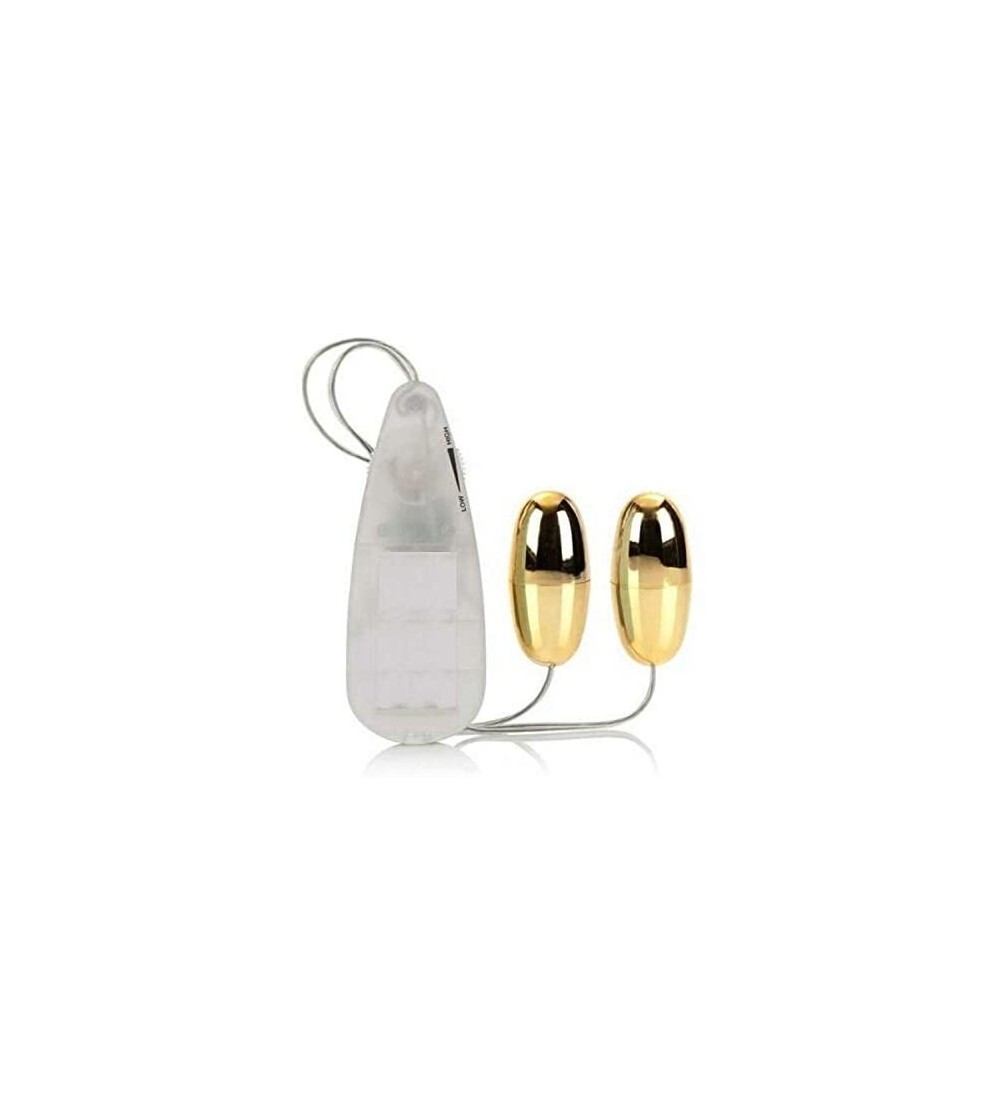 Vibrators SStore Gold Vibrating Massager Dual Double Bullet Women Most Powerful Toy7615 - C919IN5WD9G $69.51