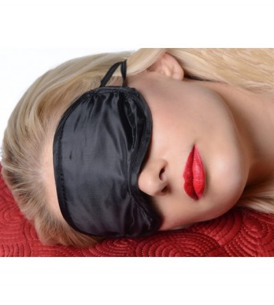 Blindfolds Satin Blindfold- Black - Black - CZ11CCNO8YT $6.47
