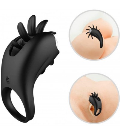 Penis Rings Soft Silicone Enhancer Longer Harder Stronger Pennis Ring Man -Rechargeable Anales Rooster Ring Male Plug Vibrant...
