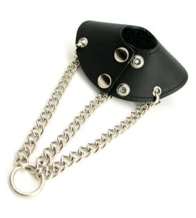 Chastity Devices Ball Stretcher Leather Parachute- Black- Small - CV1137Q4JSP $42.77