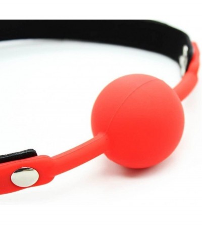 Gags & Muzzles Gag Ball with Red Silicone Gag - Red - CO12NH5A9QO $6.71