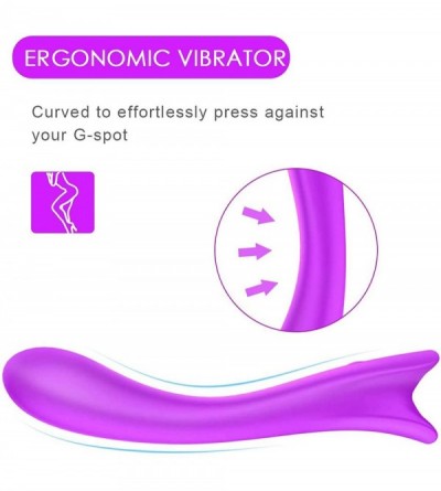 Vibrators Waterproof Vibrator G Spot Vibrator for Women with 9 Strong Vibration Modes- Mermaid Rechargeable Personal Vibrator...