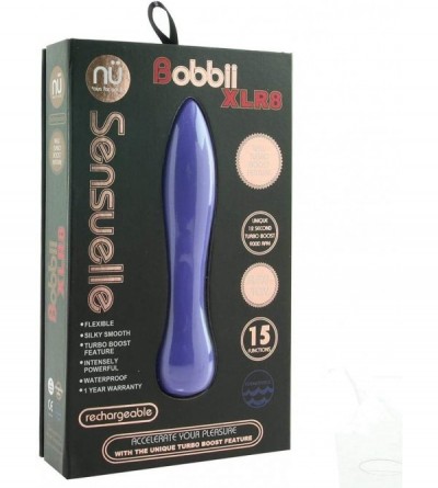 Novelties Bobbii Xlr8 15 Function Turbo Flexi Vibe - Ultra Violet - Violet - CK18WNNWE43 $65.42