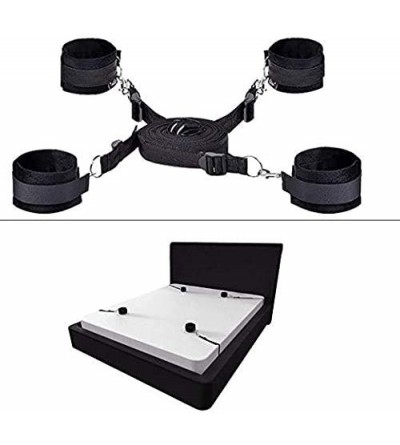 Restraints Fetish Bed Restraint Kit for Couples Sex-Adjustable Adults BDSM Toys Sets with Hand Cuffs Ankle Cuff Bondage Colle...