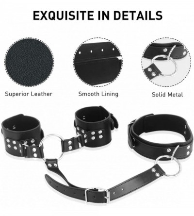 Restraints Neck to Wrist Restraints kit- Frisky Beginner Behind Back Handcuffs Collar- Adjustable Bondage Set- Couple SM Sex ...