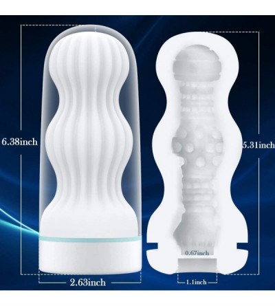 Male Masturbators Male Masturbator Cup with Vacuum Suction- 3D Pocket Pussy Stroker with Realistic Inside Textures for Men Ma...