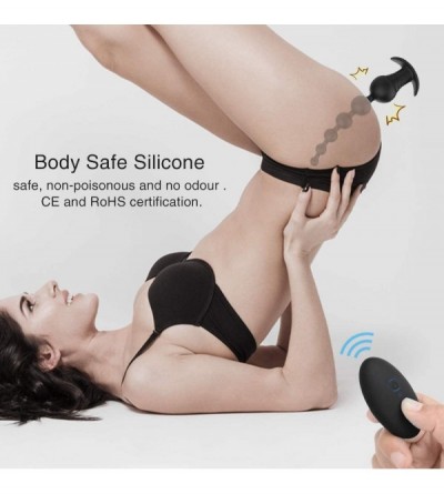 Anal Sex Toys Vibrating Anal Beads Butt Plug with Remote Control Prostate Stimulation Massage 9 Vibrating Anal Training Vibra...