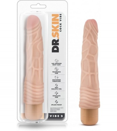 Novelties 9" Soft Thin Realistic Vibrating Dildo Powerful Multi Speed Long Veiny Vibrator Sex Toy for Women - Pink - CH117NL1...