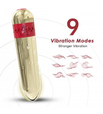 Vibrators Bullet Vibrator - Clitoral Nipple Stimulator- Adult Toys for Female with 9-Modes- USB Rechargeable Waterproof Dildo...