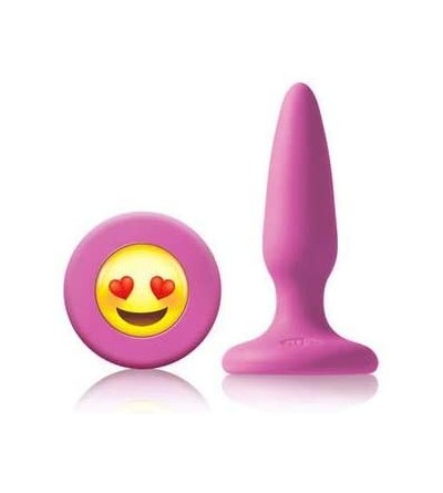 Anal Sex Toys Mojis Mini Butt Plug with Emoji Face (Pink ILY) - Pink Ily - CU18DCSX5R9 $21.53