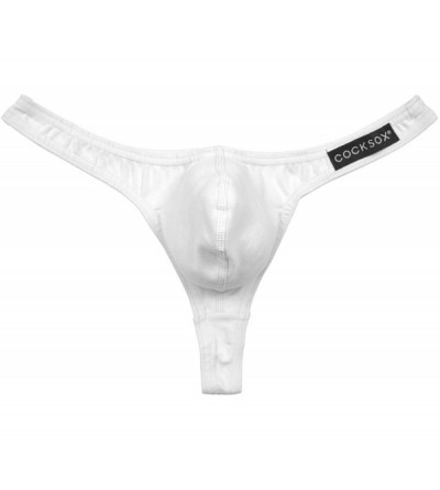 Dildos Sexy Men's Underwear Thong - Polo White - CU197CX5IUS $52.30