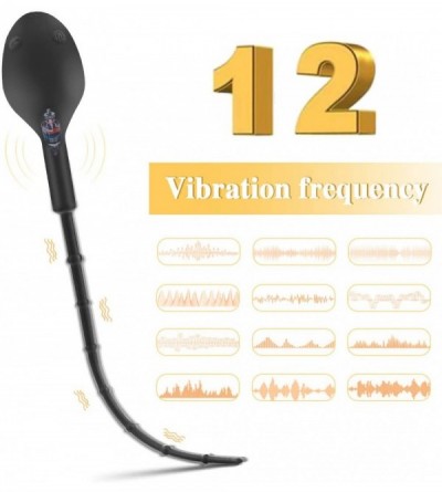 Catheters & Sounds 12 Vibrations Urethral Sounds-Male Urethral Catheter Dilator Vibrator-Water-Proof Urethral Catheter Massag...