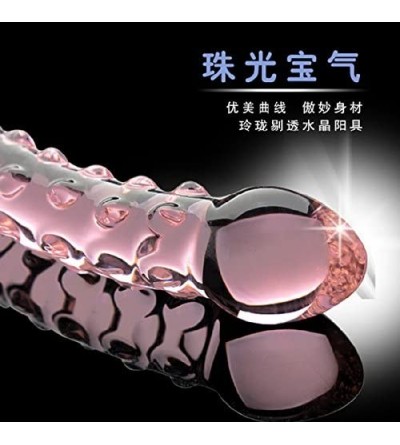 Dildos Crystal Anal Plug Glass Penis G-spot Crystal Dildo Masturbation Sex Toys for Women Men - 18x3cm - CC12NSXYXAA $33.90