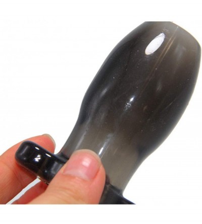 Anal Sex Toys 2pcs/Set Tunnel Anal Plug Douche Enema Peep Vaginal Sex Products (Transparent Gray) - Transparent Gray - CV1933...