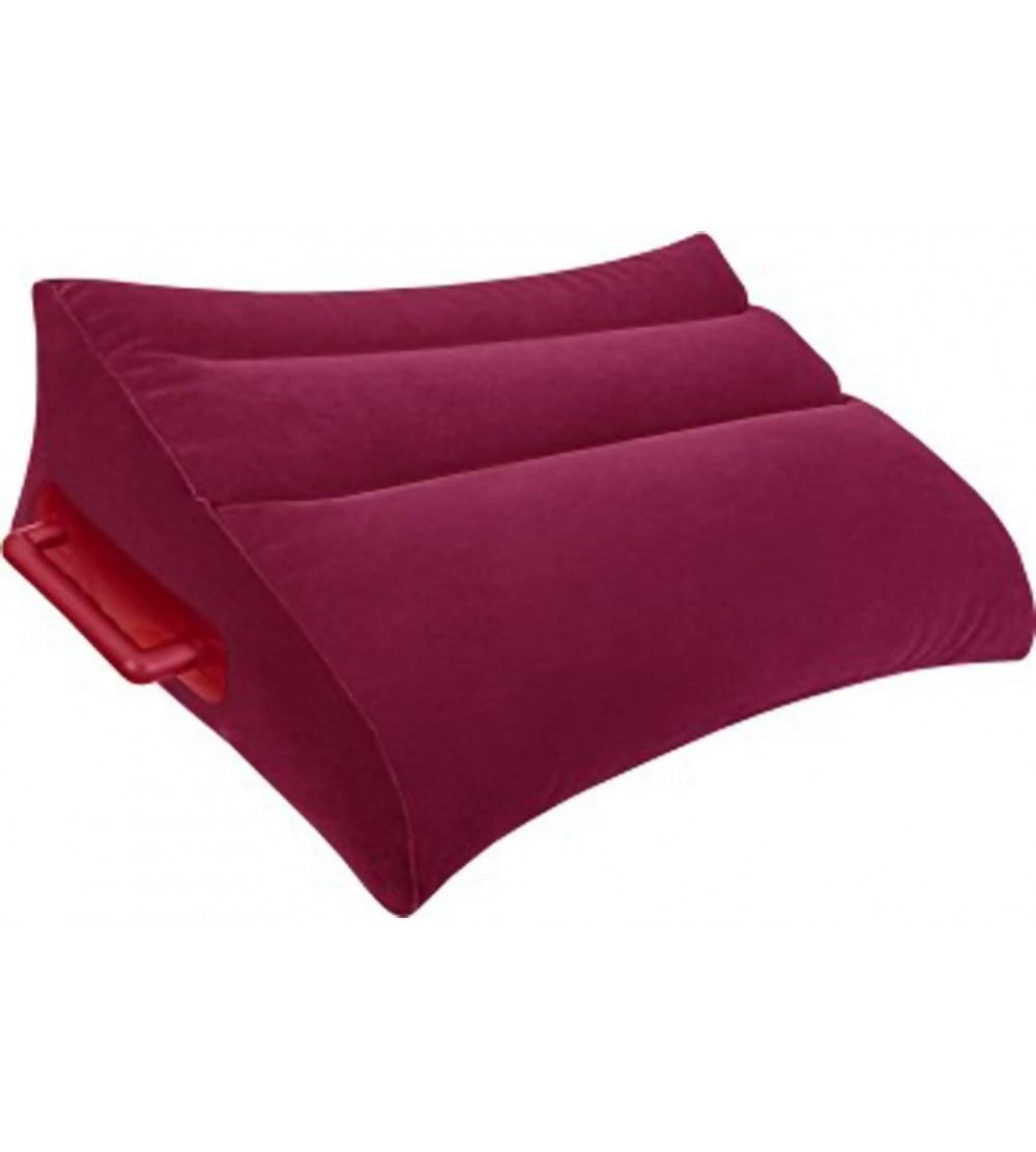 Sex Furniture Inflatable Postion Pillow- Burgundy - C912F1PMNKP $43.35