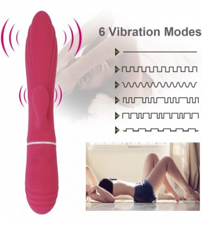 Vibrators G Spot Vibrator Clitoral Rabbit Vibrator Adult Toy with 6 Vibration Modes- Waterproof Rechargeable Clitoris Nipple ...