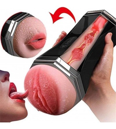 Male Masturbators 2 in1 Sexiu-Toys for Men Lifesize Realistic Safe Medical Grade Silicone Men's Warm Mugs Trainer Sleeves Str...