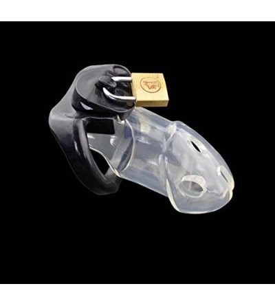 Chastity Devices Male Chastity Device Hypoallergenic Plastic Cock Cage Penis Ring Virginity Lock Chastity Belt Adult Game Sex...