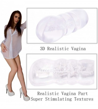 Male Masturbators Pocket Pussy-Male Masturbator Artificial Vagina Sex Toy for Men-Male Mastubration Stroker Male Sex Toy - Tr...