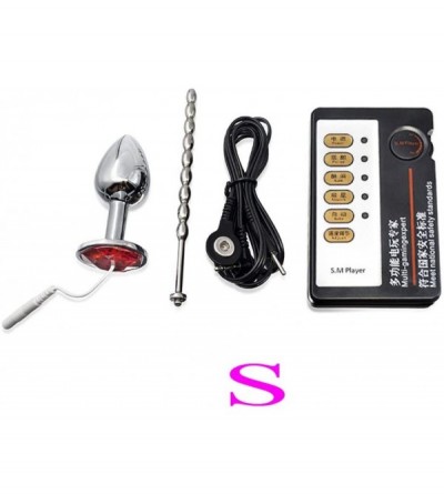Anal Sex Toys Electric Shock Urethral Sound and Anal Plug Catheter Masturbation Pulse Stimulate Electro Penis Plug Dilator Se...