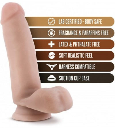 Dildos Thick 7 Inch Realistic Suction Cup Dildo - CY11GTCGNSN $31.96