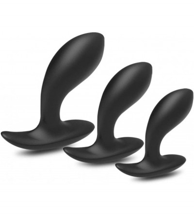 Anal Sex Toys Butt Plug Trainer Kit for Comfortable Long-Term Wear-3Pcs Silicone Anal Plugs Training Set with Flared Base Pro...