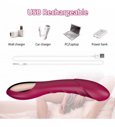 Vibrators G Spot Dildo Vibrator for Female Vagina Clitoris Anal Stimulator- Waterproof Rechargeable Quiet Vibrating Powerful ...