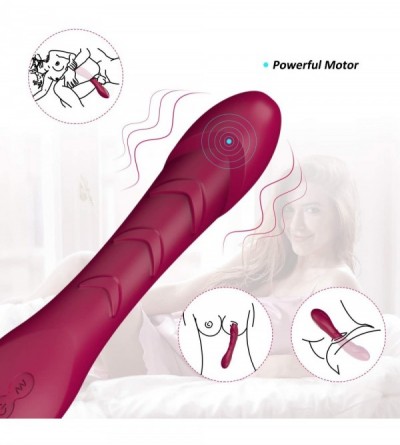 Vibrators G Spot Dildo Vibrator for Female Vagina Clitoris Anal Stimulator- Waterproof Rechargeable Quiet Vibrating Powerful ...