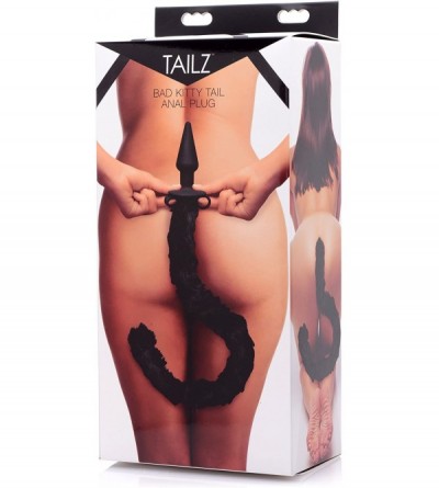 Anal Sex Toys Frisky Bad Kitty Silicone Cat Tail Anal Plug - CZ11U9F4YVT $50.65