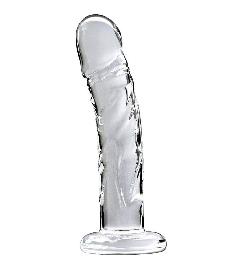 Dildos Realistically Veiny Hand Crafted Glass Dong for Vaginal or Anal Stimulation! Heat It up or Cool It Down - Can Be Used ...