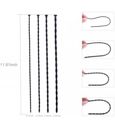 Catheters & Sounds Silicone Urethral Sound- 4 PCS Set Penis Plug Urethral Dilator with Multi Beads Masturbation Rod Bladder S...