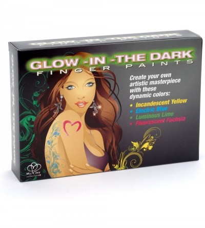 Novelties Body Art Glow in The Dark Finger Paints - CE1110YTEB3 $25.49