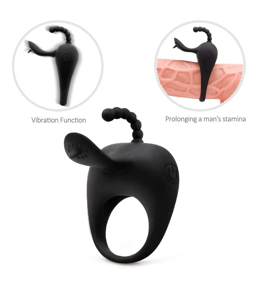 Penis Rings Waterproof Male Ring Pennis Rings for Couples Protable Safe Smooth Silicone Penisring Mini Vibranting Lasting Roo...