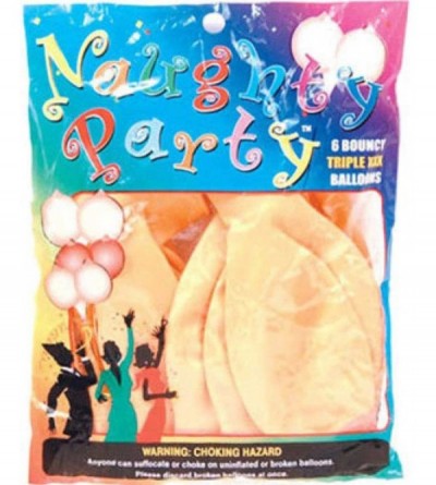 Novelties Naughty Party Balloons Boobs - Beige - CL11HJTPDNL $22.08