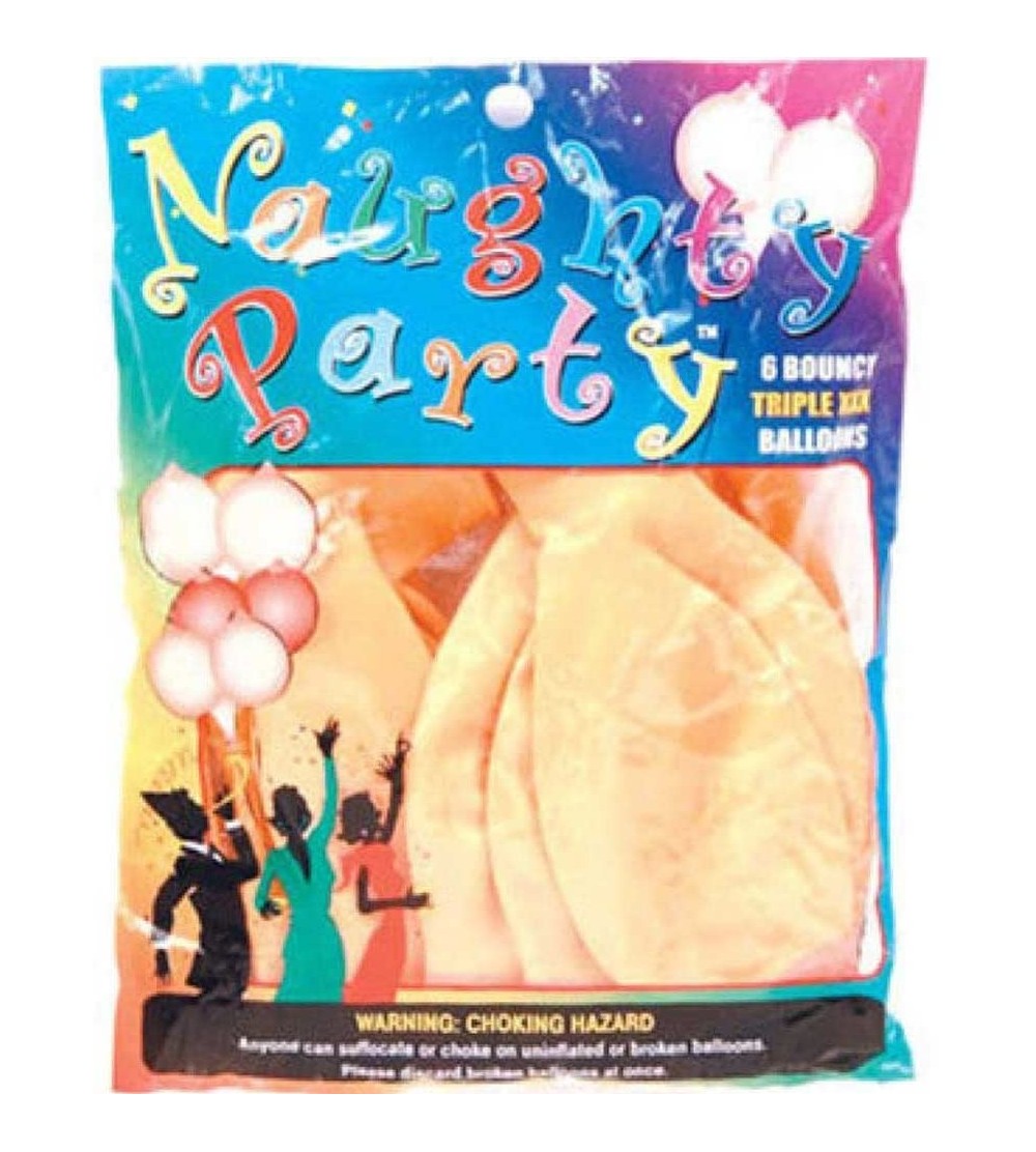 Novelties Naughty Party Balloons Boobs - Beige - CL11HJTPDNL $22.08