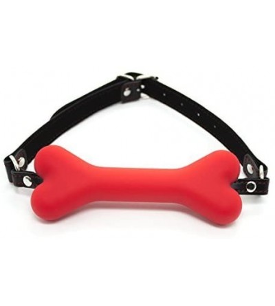 Gags & Muzzles Sex Adult Bondage Silicone Dog Bone Gag Red Ball Restraints Straps for Couple Role Play Kit - Red-1 - CZ12BDZX...