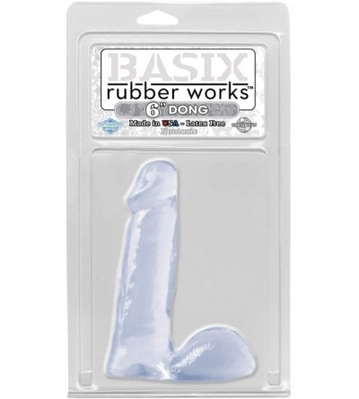 Dildos 6-Inch Dong- Clear - Clear - CZ113VW893B $12.49
