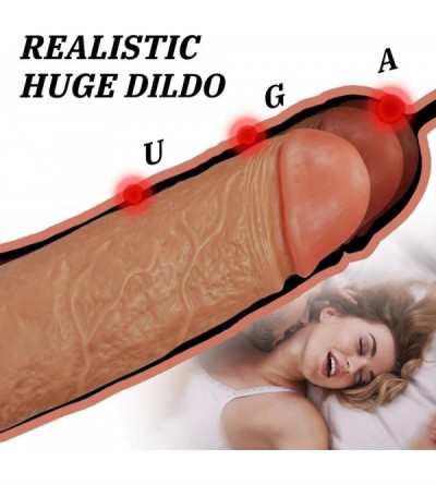 Dildos 9.84 inch Huge Realistic Dildo with Large Glans- Thick Dildo Sex Toy with Strong Suction Cup for Hands-Free- Lifelike ...