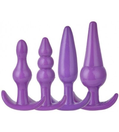 Anal Sex Toys Silicone Novelties Demon Black-Piece Beaded Plug Beaded (c) - C618GMZ7TTW $25.77